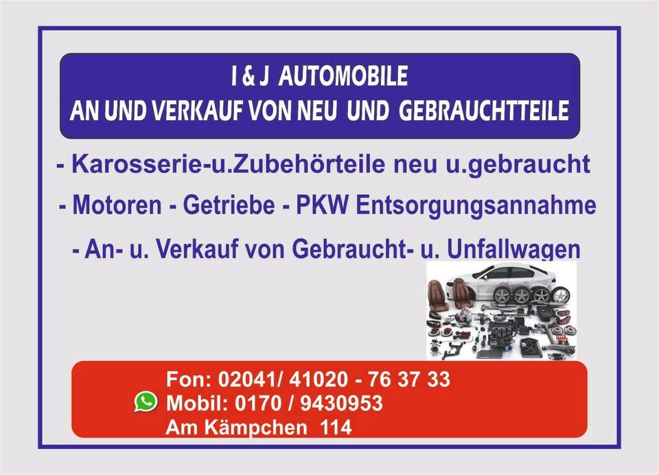 Mercedes-Benz w170 slk tür LINKS UND RECHT LACKNUMMER 744 in Bottrop