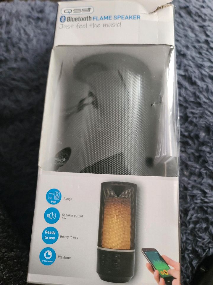 Bluetooth Flame Speaker NEU Lautsprecher für Handy Box in Merseburg