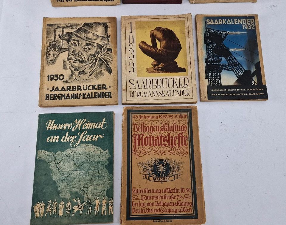 8 Bücher Saar Bergbau Geschichte 1920 / 1930er Jahre in Heusweiler