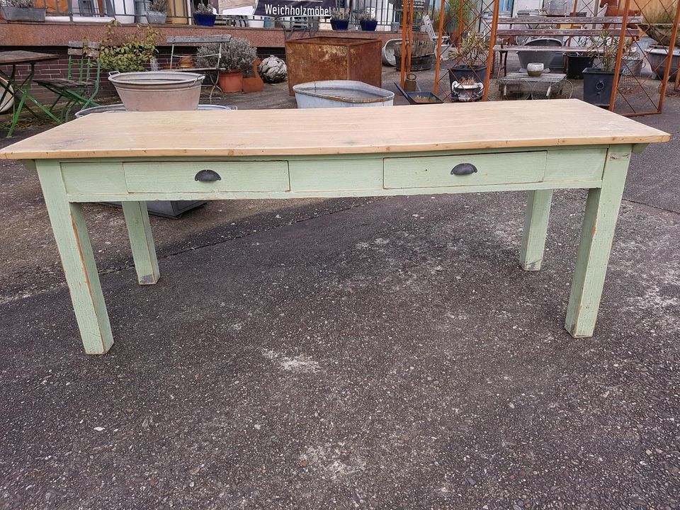 ☆ ANTIK ☆ Jugendstil Küchentisch Esstisch Gesindetisch Weichholz 200 cm ☆  Holztisch shabby chic ☆ Vintage Industrie Tisch von wohnART ANTIKMÖBEL in  Nordrhein-Westfalen - Neunkirchen-Seelscheid | eBay Kleinanzeigen ist jetzt  Kleinanzeigen