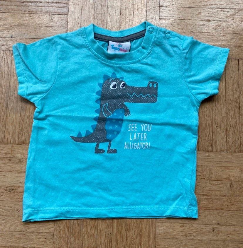 T-Shirt - mint/grau - topomini/Ergee - Gr.74 in Wentorf