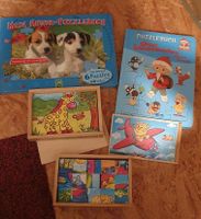 Puzzle Set Kleinkind Pittiplatsch Hunde Holzpuzzle Puzzlebuch Brandenburg - Schildow Vorschau