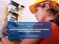 Industriemechaniker oder Mechatroniker (w/m/d) Maschinenbau | Lan Nordrhein-Westfalen - Langenfeld Vorschau