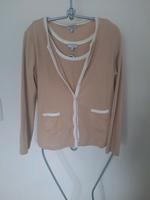 Twinset, Heine, beige mit weissen Rändern, Größe 40 Hessen - Bad Homburg Vorschau