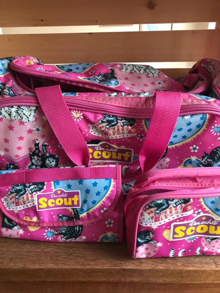 Travel-Kit Scout Katze rosa 3-teilig Reisetasche Kulturbeutel in Worms