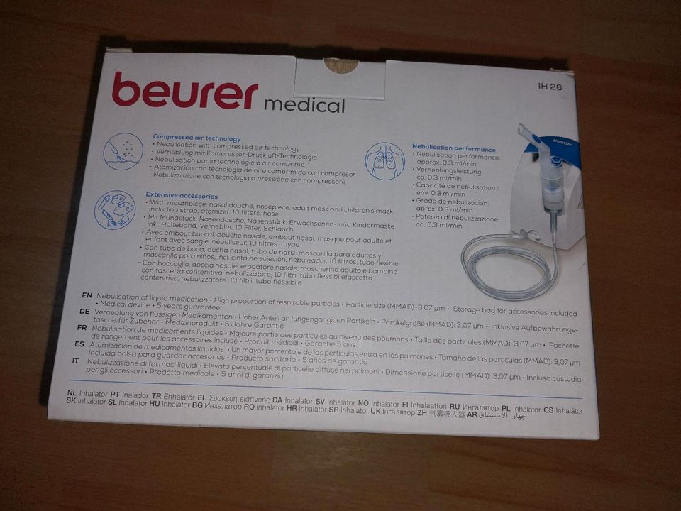 Beurer  Inhalator IH 26  neuwertig , nie benutzt in Originalverp. in Hennigsdorf