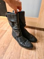 Tamaris Stiefel schwarz Leder Gr 39 Bayern - Klingenberg am Main Vorschau