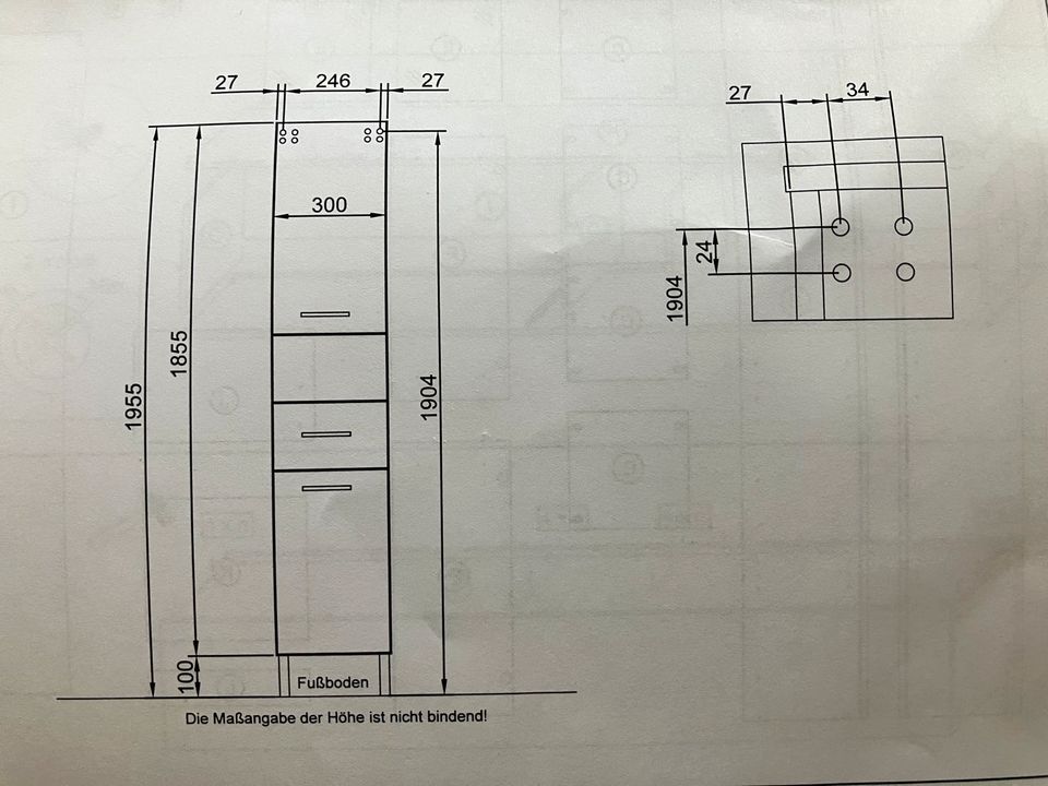 Pelipal Badezimmer Set Hochschrank+Waschbeckenunterschrank NEU in Kalbsrieth