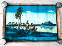 Papyrus Wand Bild Gemälde Kunst Werk Ägypten Dekoration deko blau Bayern - Augsburg Vorschau