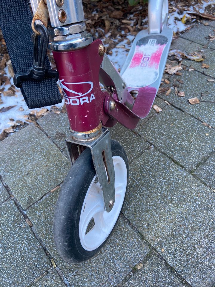 Tretroller HUDORA BigWheel® 205, Scooter magenta/silber in Achim