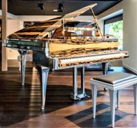 Aluminum Flügel Kunstwerk mit STEINWAY&SONS Teilen 60 % Nachlass Niedersachsen - Großefehn Vorschau