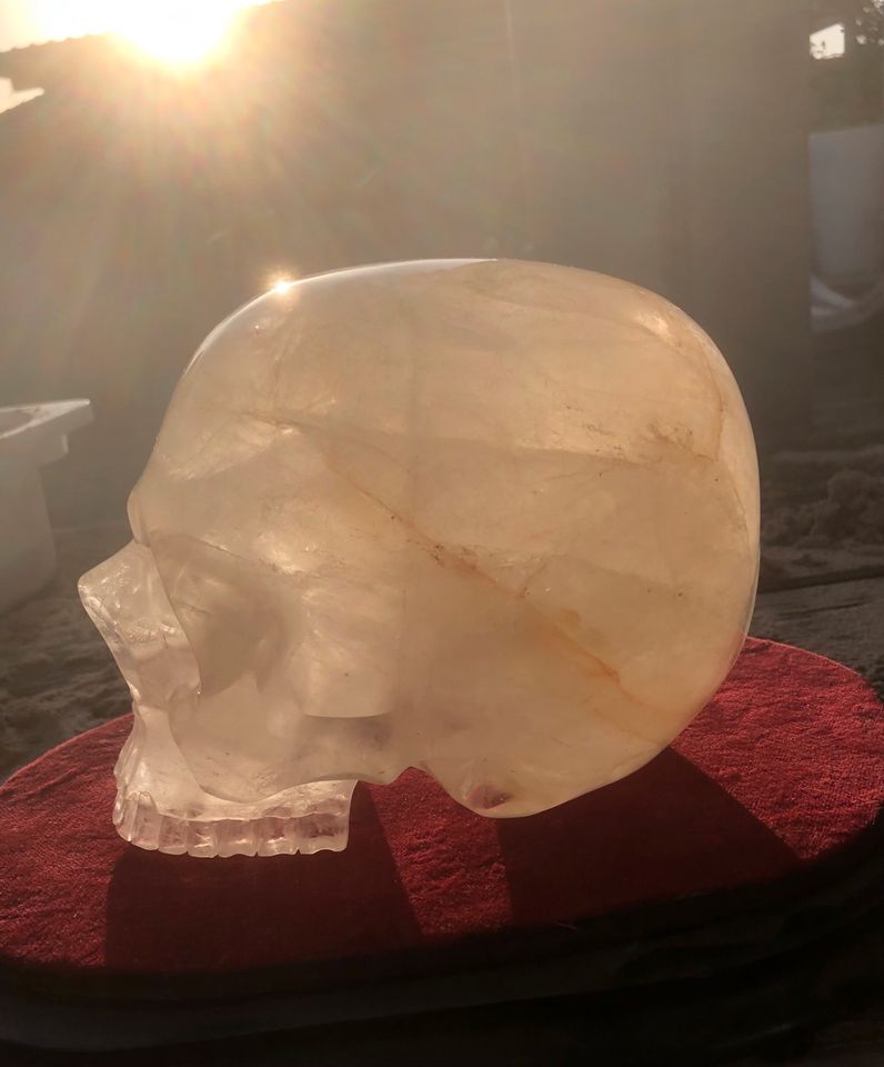Schädel Kristallschädel Bergkristall 3,7kg lebensgroß Heilstein in Ahrensfelde