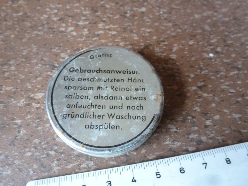 Kleine Blechdose (leer) REINOL Handwaschpaste in Hannover