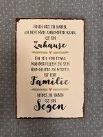 Spruchschild Zuhause, Familie, Segen Vintage Look Dresden - Innere Altstadt Vorschau