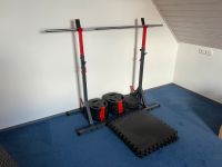 Homegym Squatrack Gewichte Hantelscheiben Hantelstange Schutzmatt Bayern - Dietenhofen Vorschau