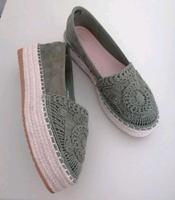 Leder Plateau Espadrilles, Textil, Boho, 39, NEU Nordrhein-Westfalen - Mönchengladbach Vorschau