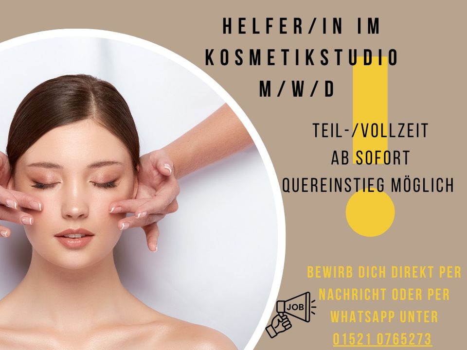 Helfer/in im Kosmetikstudio gesucht (m/w/d) in Berlin