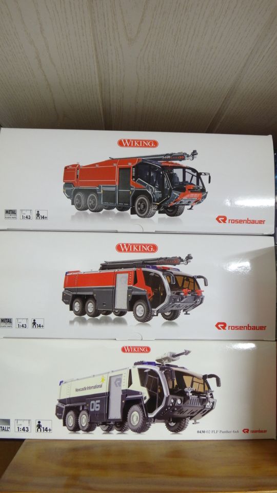 Wiking 1:43 ~ 3x Flugfeldfeuerwehr FLF Panther 6x6 #NEU# in Krefeld