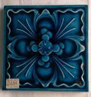 Jugendstil -Antike  VilleRoy & Boch Fliese Motiv blaue Blume Rari Hessen - Wiesbaden Vorschau