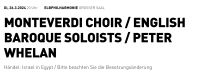 Suche 2-3 Elbphilharmonie Tickets am 26.3. (Händel, Monteverdi) Eimsbüttel - Hamburg Eimsbüttel (Stadtteil) Vorschau
