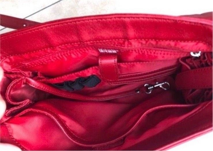 BREE Handtasche Tasche Leder rot in Kirchheimbolanden