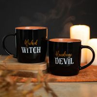 Halloween Wicked Witch Handsome Devil Partnertasse Hexerei Sachsen-Anhalt - Schönebeck (Elbe) Vorschau