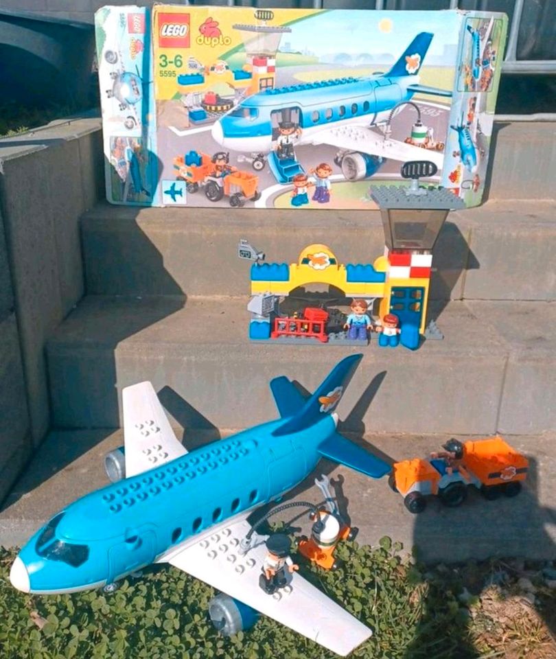 Lego Duplo Flughafen 5595 mit großem XXL Flugzeug Vollständig in Greimersburg