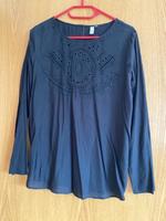 QS S.OLIVER BLUSENSHIRT SCHWARZ MIT LOCHSTICKEREI+PERLEN 40 Bayern - Marktredwitz Vorschau