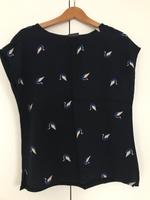 Yessica C&A Damen Top T-Shirt dunkelblau blau Gr S Origami Schwan Bayern - Luhe-Wildenau Vorschau
