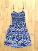 H&M Sommer Kleid blau/rose gemustert Gr.XS Bayern - Poing Vorschau
