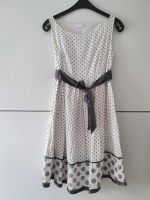 Kleid Weiß/Grau mit Punkten / Polka Dots von Promod Größe 36 / S Baden-Württemberg - Bad Rappenau Vorschau