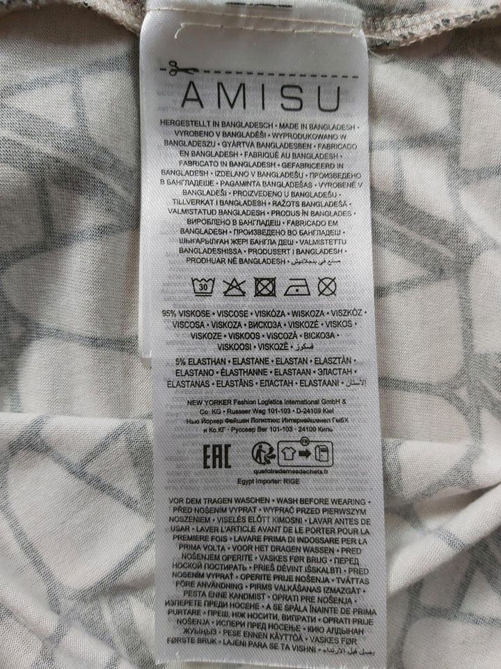 AMISU dünne leichte Oberteil Rollkragen Stretch Langarmshirt Gr.L in Nürnberg (Mittelfr)