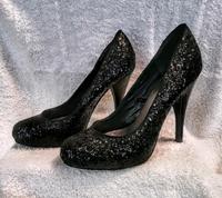 ESPRIT 38 Pumps Glitzer schwarz sexy Highheels Highheel Niedersachsen - Wunstorf Vorschau
