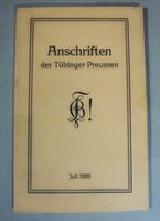 Anschriften der Tübinger Preussen Juli 1926 Tübingen Baden-Württemberg - Bad Friedrichshall Vorschau