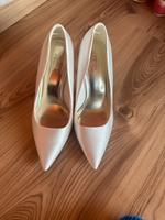 Weiße elegante high heels / Brautschuhe Baden-Württemberg - Mannheim Vorschau