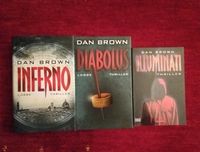 3 Thriller von Dan Brown: Inferno, Diabolus, Illuminati Hessen - Ginsheim-Gustavsburg Vorschau