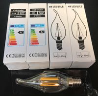 4x LED Kerzenlampen Windstoß Glühbirne E14 4Watt=40Watt klar neu Frankfurt am Main - Bergen-Enkheim Vorschau