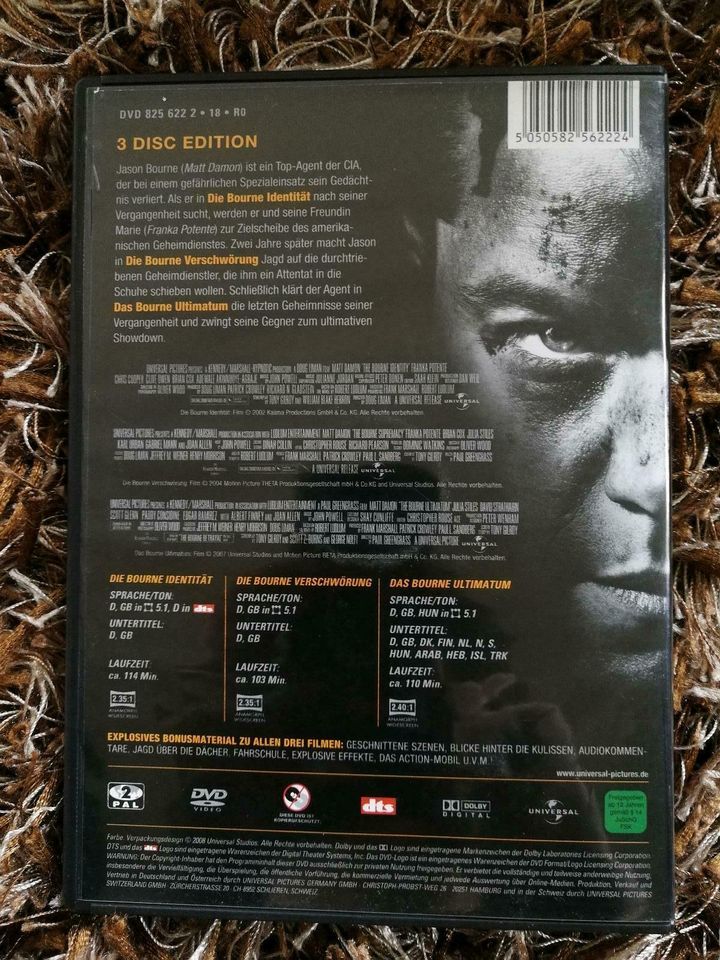 Die ultimative Bourne Collection 3 DVDs Action Thriller in Gießen