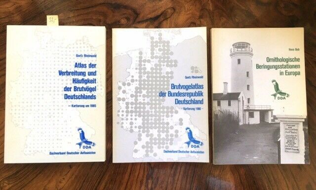 4x Brutvögel Atlas 1980 1984 1985 1988 + Beringungsstationen 1983 in Berlin