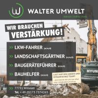 Bauhelfer - Helfer für Abbrucharbeiten (m/w/d) Baden-Württemberg - Willstätt Vorschau