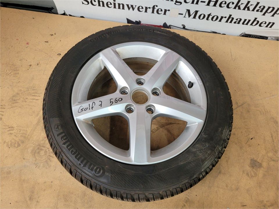 VW Golf 7 1x  5G Alufelge 6J x 16 Zoll Aspen ET48 5G0071496 in Bottrop