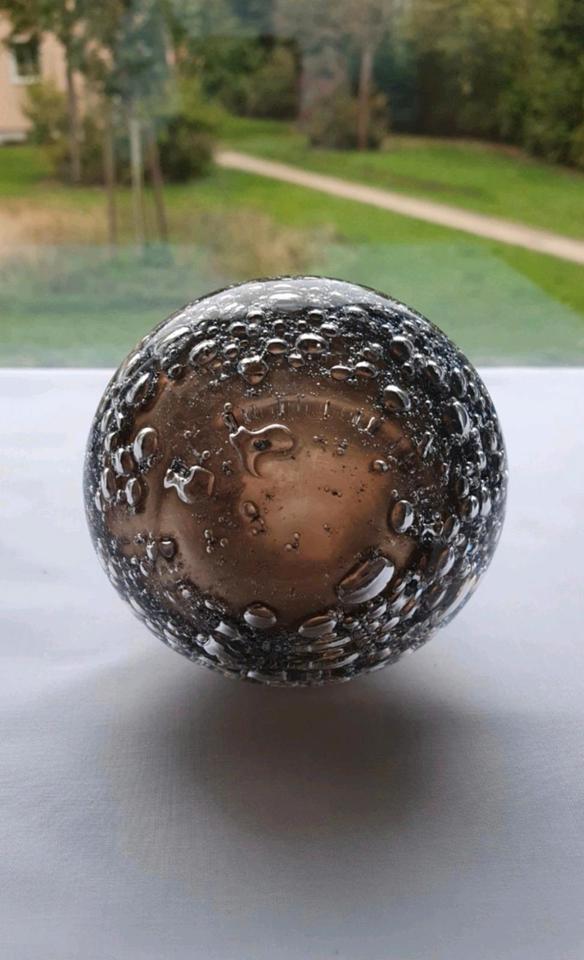 Vase Glas, Rauchtopasvase, Zwiesel Glas „Florida“, Design: Heinri in Erlangen