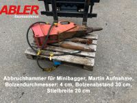 Abbruchhammer für Minibagger Martin Aufnahme Bayern - Aichach Vorschau