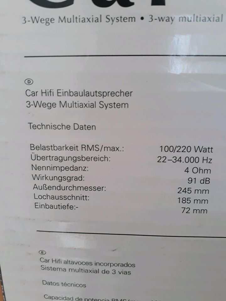 Speaker Magnat Car 3X / Car 3XL max. 220 Watt /max. 350 Watt 4Ohm in Klosterdorf