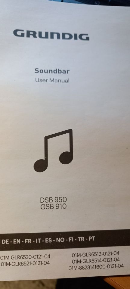 GRUNDIG Soundbar DSB 950 mit Fernbiedienung,neu in Losheim am See