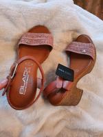 Black finest Leather Quality Sandalen gr. 38 neu mit Etikett Hessen - Michelstadt Vorschau