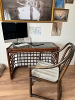 Vintage Tisch und Stuhl aus Glas und Holz Nordrhein-Westfalen - Moers Vorschau