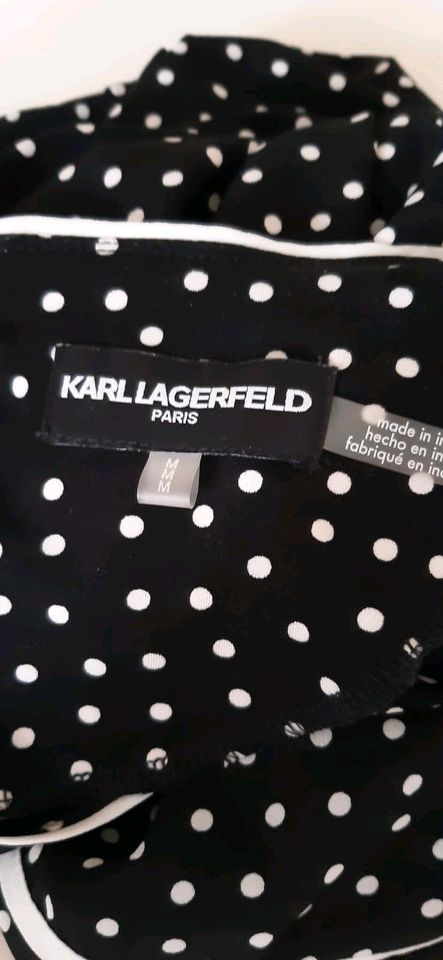 Karl Lagerfeld Bluse Polka Dots wie neu 38 Vollantärmel in Hamburg