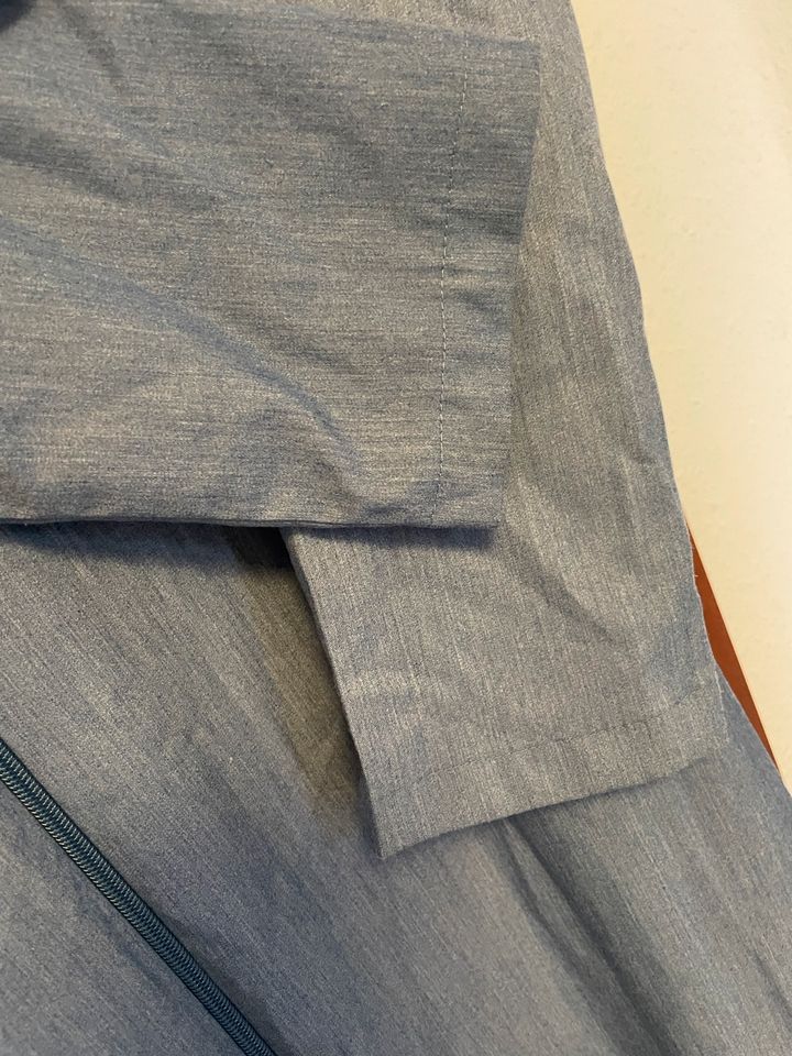 Abaya Kleid Ferace Jeanslook Mantel Reißverschluss lang blau in Bad Wimpfen