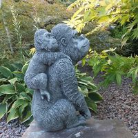 Steinfigur Gorilla Affe Afrika Deko Gartenfigur Nordrhein-Westfalen - Korschenbroich Vorschau